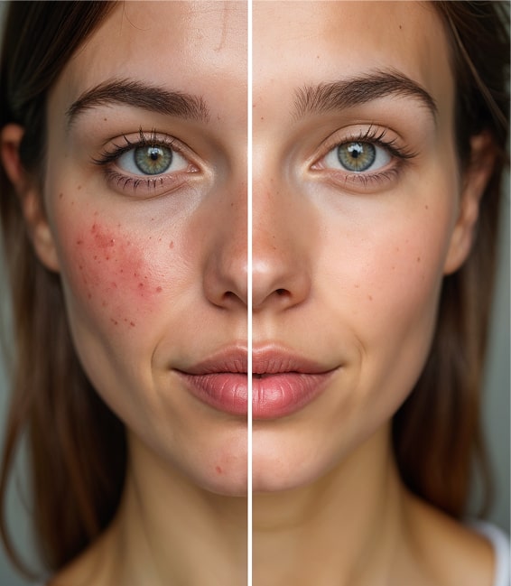 Skin appearance result