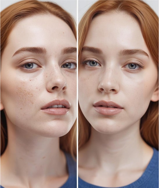 Skin appearance result